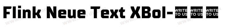 Flink Neue Text XBol字体转换